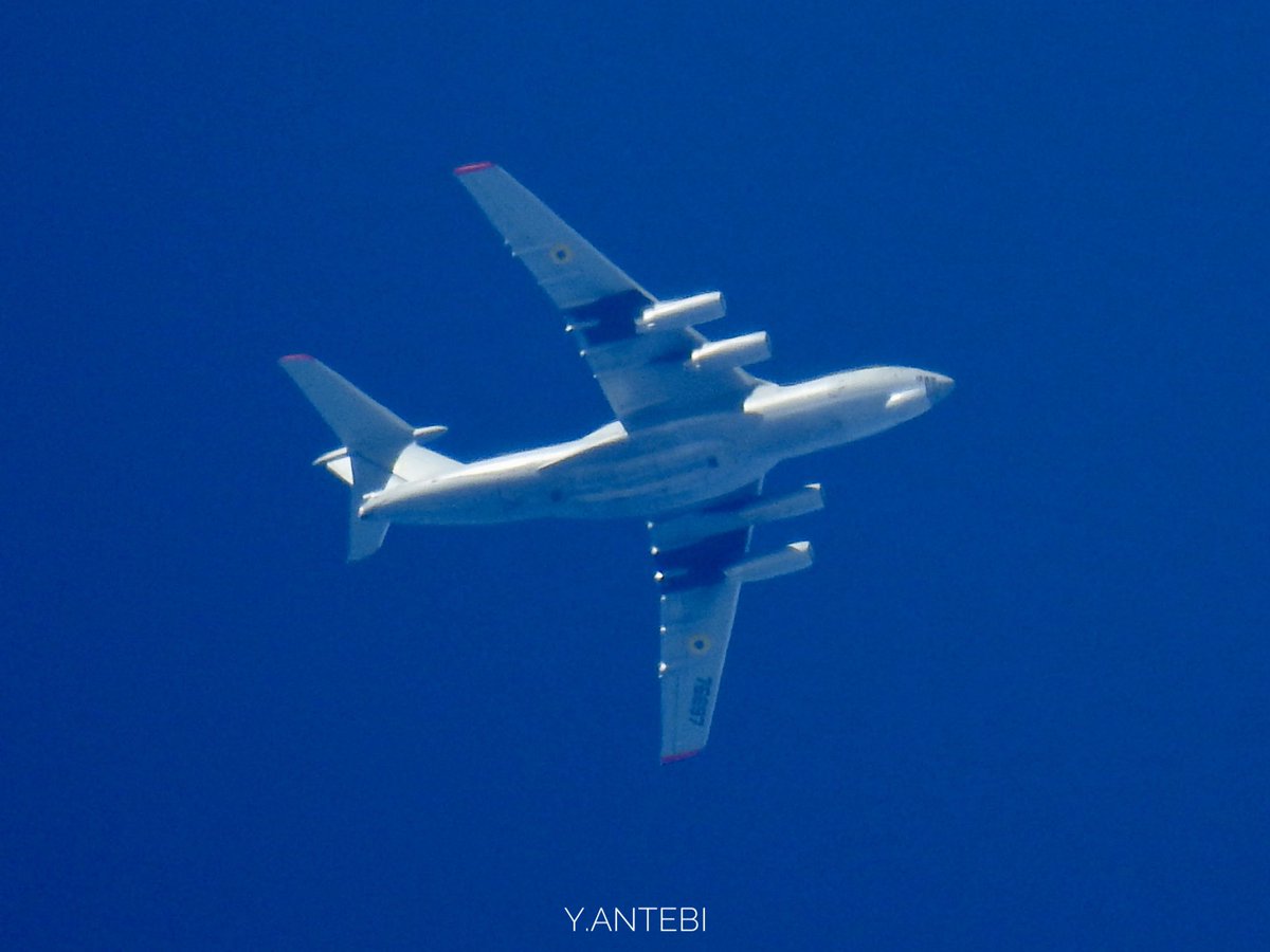ace_pio's tweet photo. #UkraineAirForce #IL76MD 76697 from #Kiev 
#Ilyushin76 #freighter #IL76 https://t.co/Vca8mwWHaK