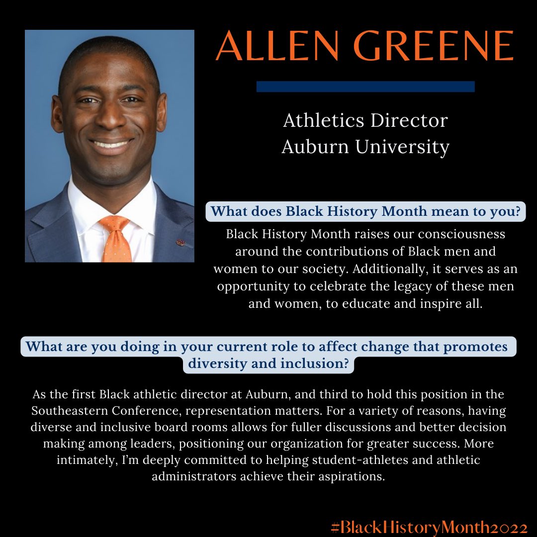 Read to learn how Athletics Director Allen Greene is making a lasting impact on Auburn Athletics! #TogetherWeWill