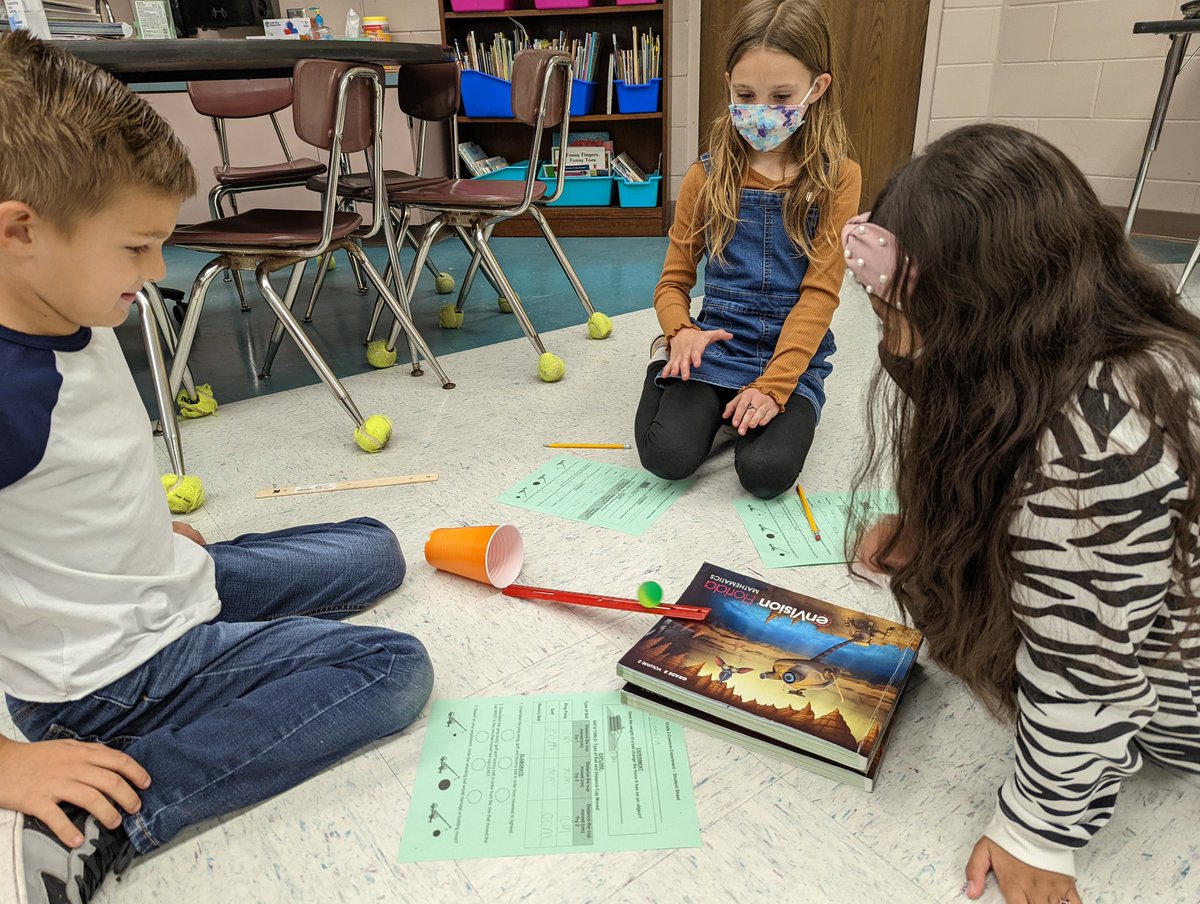 Will the weight of the ball determine how far the cup moves? 2nd grade is finding out now. <a href="/ForestLakeVCS/">Forest Lake Elementary School</a> #vcsscientists