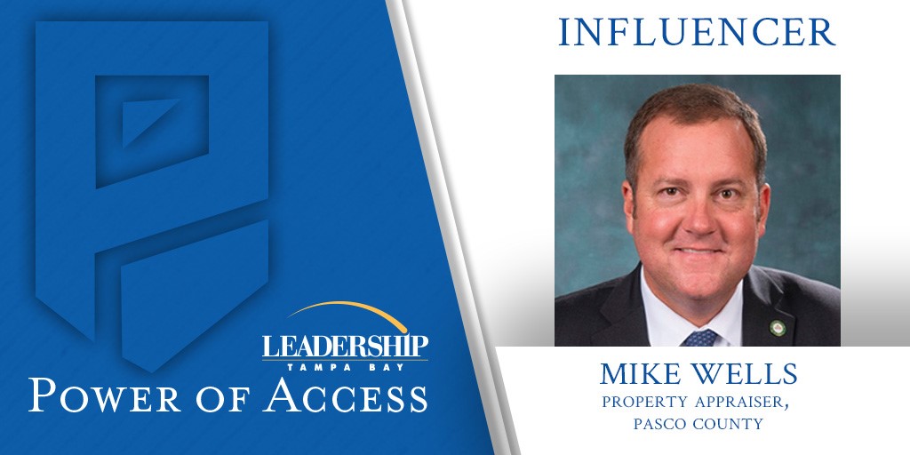 So excited that Mike Wells, Property Appraiser for Pasco County, will be joining us at Power of Access February 24!  Join us to learn more about how you can help influence the direction of Tampa Bay. bit.ly/32b5EJY