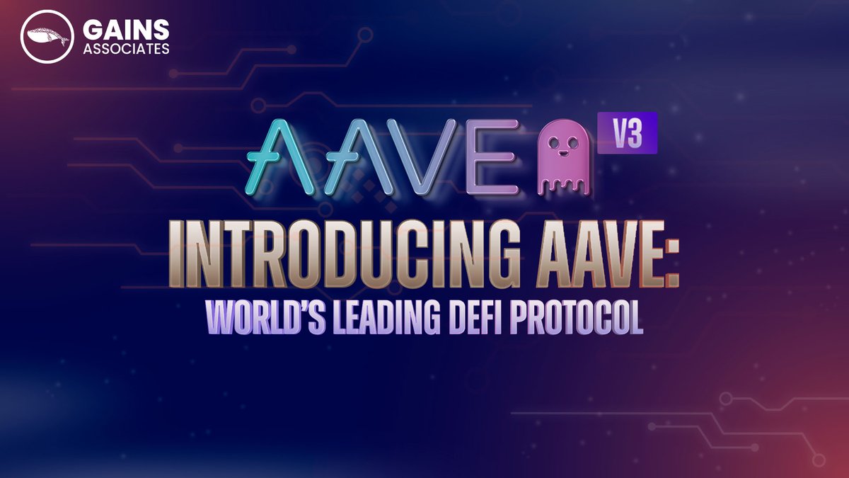 GainsAssociates's tweet photo. Today's Medium article highlights @AaveAave, a famous liquidity protocol within the DeFi space.

The decentralized finance sector is booming and AAVE is one of the leading behemoths in this growing ecosystem.

https://t.co/aHGPScdCFn https://t.co/nRxScD0s4j