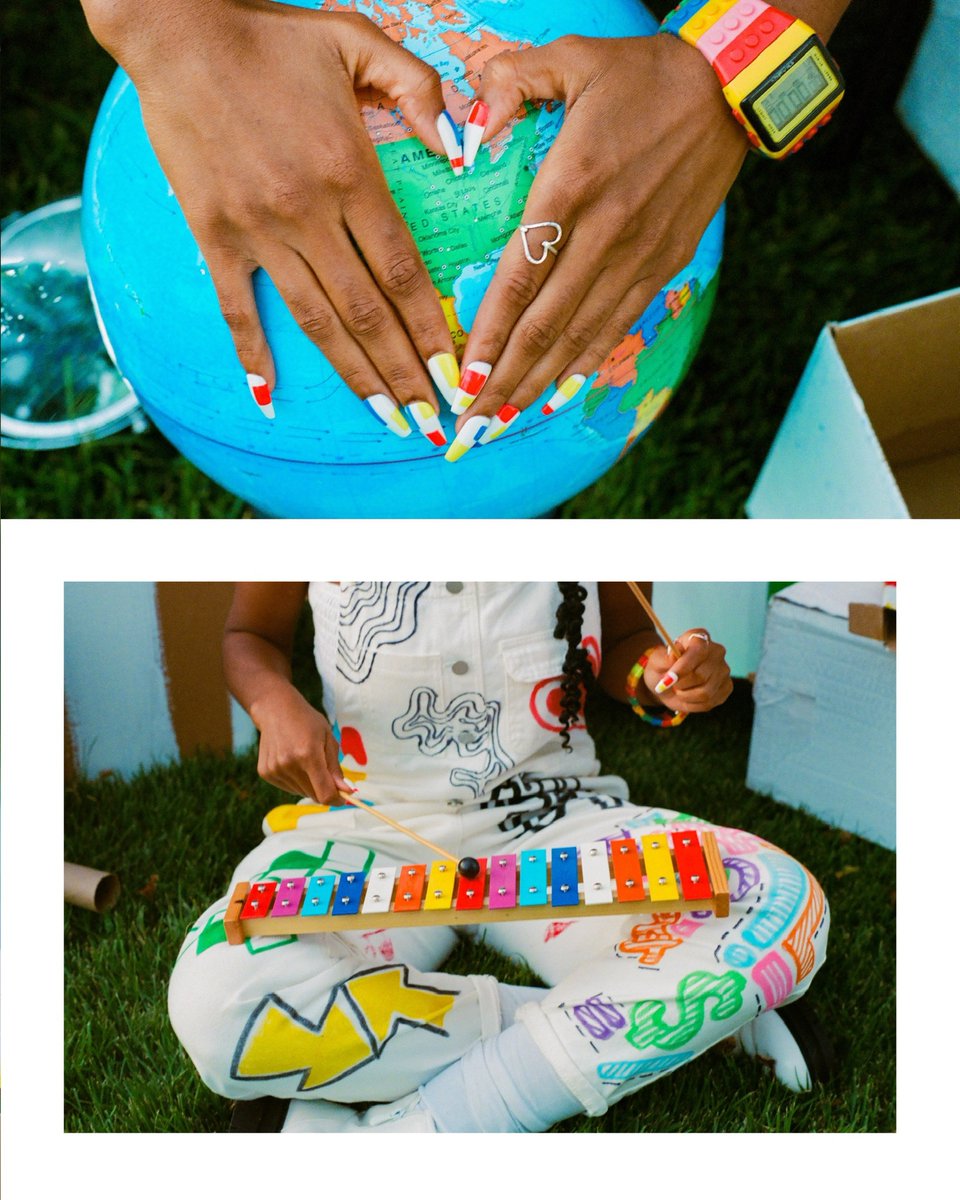 destiniloistine's tweet photo. OUT OF THE BOX 📦🎨 Shoot inspired by the Disney show 🤪 

Didn’t have a live graduation so I made my own celebration🤓 while cultivating a space that embodies my approach to design—out of the box! 

Here’s to unlocking my artistry✨

Nails @OGshaemariee 💅🏽
Photo 📸 Chanel Thomas https://t.co/SRMixJQs5Q