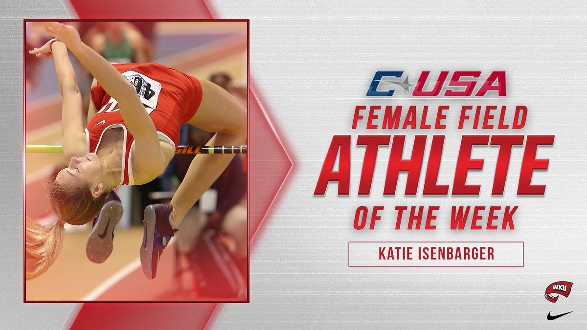 It's a no brainer 🤓

She broke the record again, so she's the C-USA Female Field Athlete of the Week again. 

Congrats, <a href="/Katie_Iso/">katie isenbarger</a>! #GoTops 

📝 | goto.ps/3gyIMY9