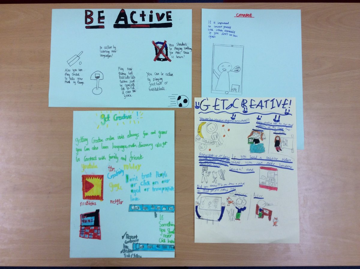 Penwortham212's tweet photo. Year 5 celebrated Safer Internet Day through a range of activities. We created a recipe for respectful online relationships, used our acting skills to role play scenarios and created posters about some of the digital 5 a day categories. #SID2022 #PlayYourPart #digital5aday https://t.co/mW7OD9l0Kd
