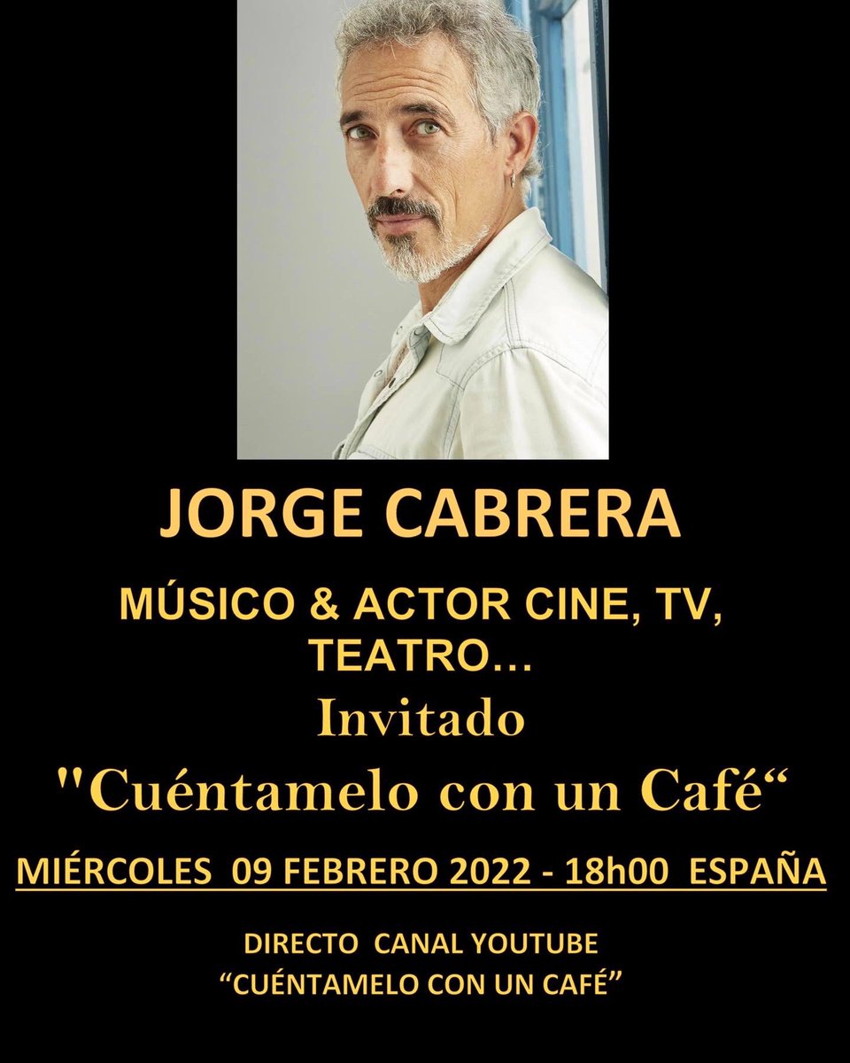 YassmineOthman's tweet photo. .
Mañana a las 18 pm hora España en el canal de YouTube "Cuéntamelo con un Café" Especial con la entrevistadora @YassmineOthman e invitado el actor de cine, tv y teatro JORGE CABRERA #jorgecabrera ... ¡no te lo pierdas!
#cuentameloconuncafe
#entrevistatalento https://t.co/MIsF0WkoMo