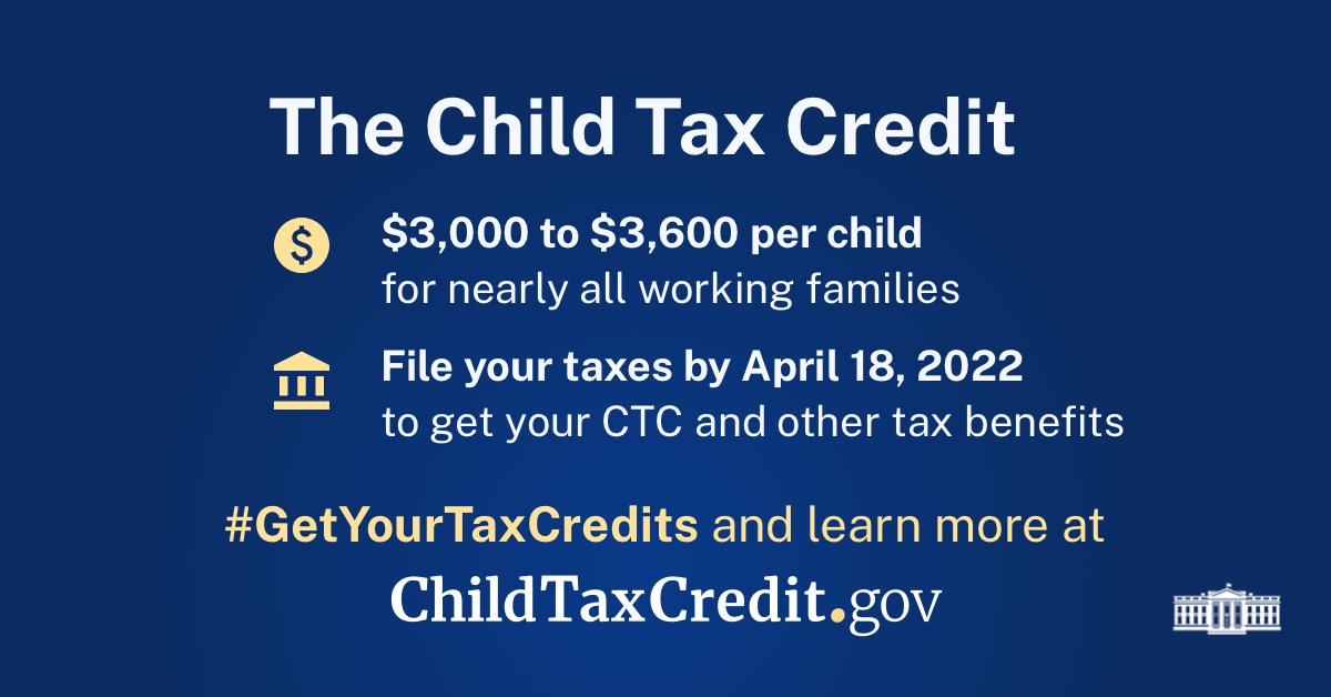 UnitedWayofNCC's tweet photo. Get ALL of your child tax credit money.  Call 2-1-1 today to make an appointment to file a FREE return with VITA! https://t.co/9bW5HeslGx