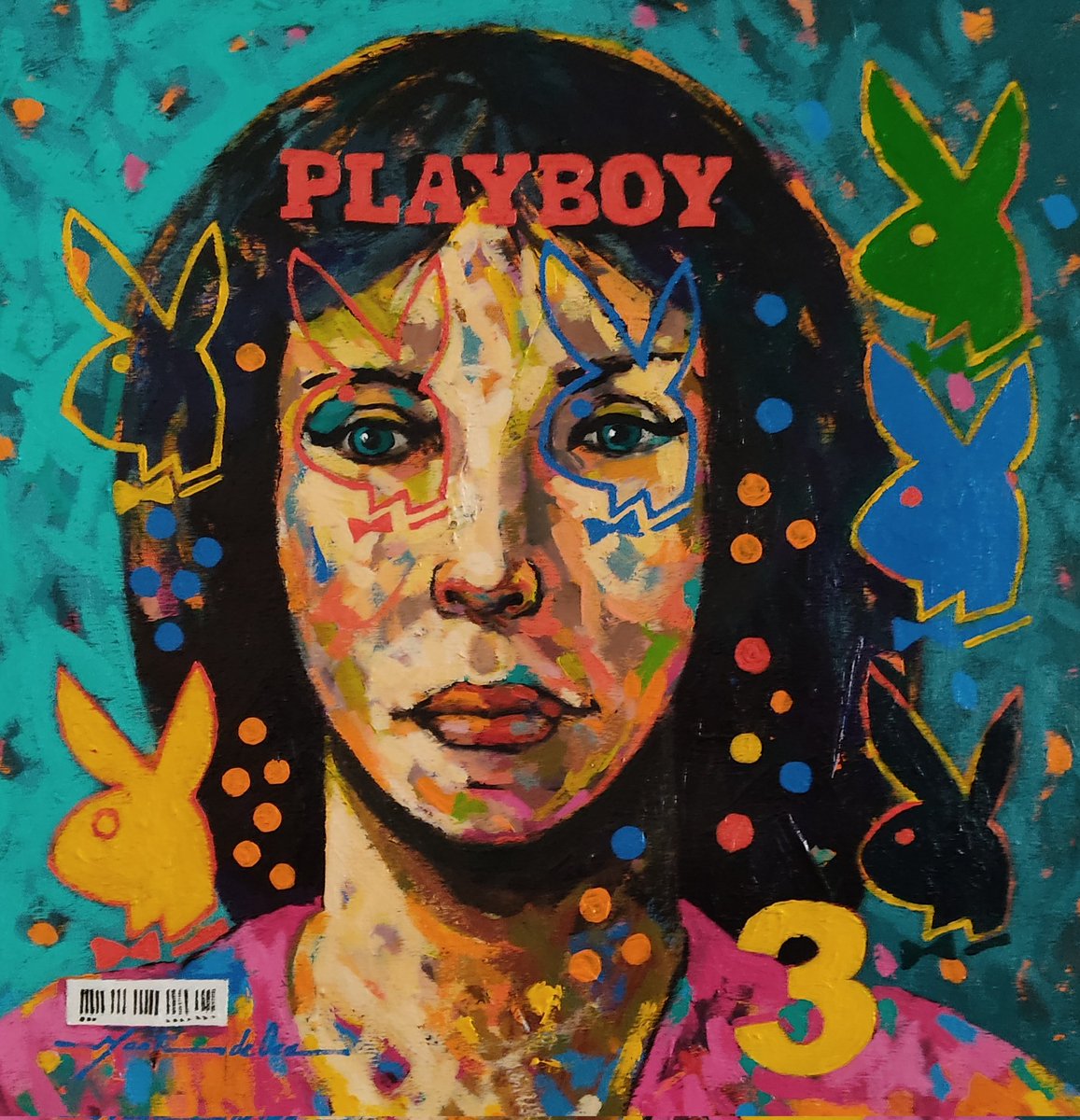 artsmontesdeoca's tweet photo. PLAYBOY , de la serie portadas , 46 x 46 cm , 2022 https://t.co/tmIsNvrMO5