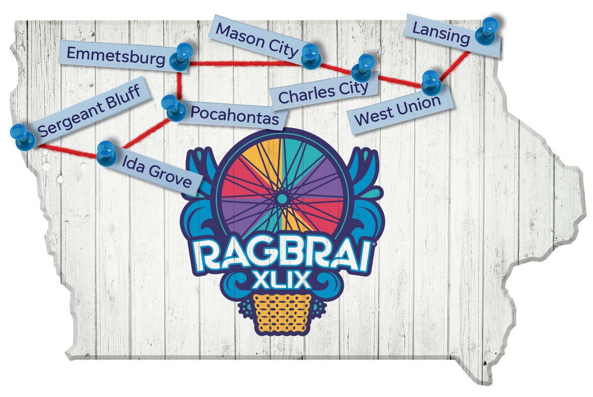 rmcowdrick's tweet photo. Celebrating National Iowa Day. The “Hawkeye” state, became the nation's 29th state in 1846. It is famous for John Deere tractors, the nation's top pork producer, and RAGBRAI (Register’s Annual Great Bike Ride Across Iowa).
Honored to be able to ride RAGBRAI this July! #RAGBRAI https://t.co/GEncHJK6Jp