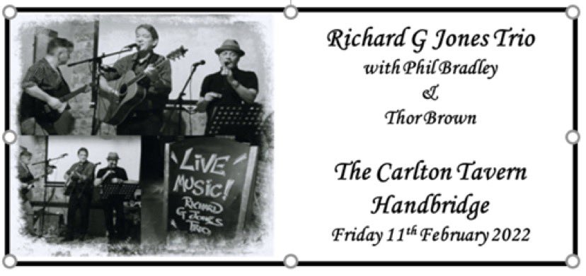 For the next few months our live music nights are moving to a Friday night. This week we have a trio of talented musicians! We have some fantastic artists booked in for these nights but whilst our industry is still recovering It really is a case of use it or lose it for music 😌