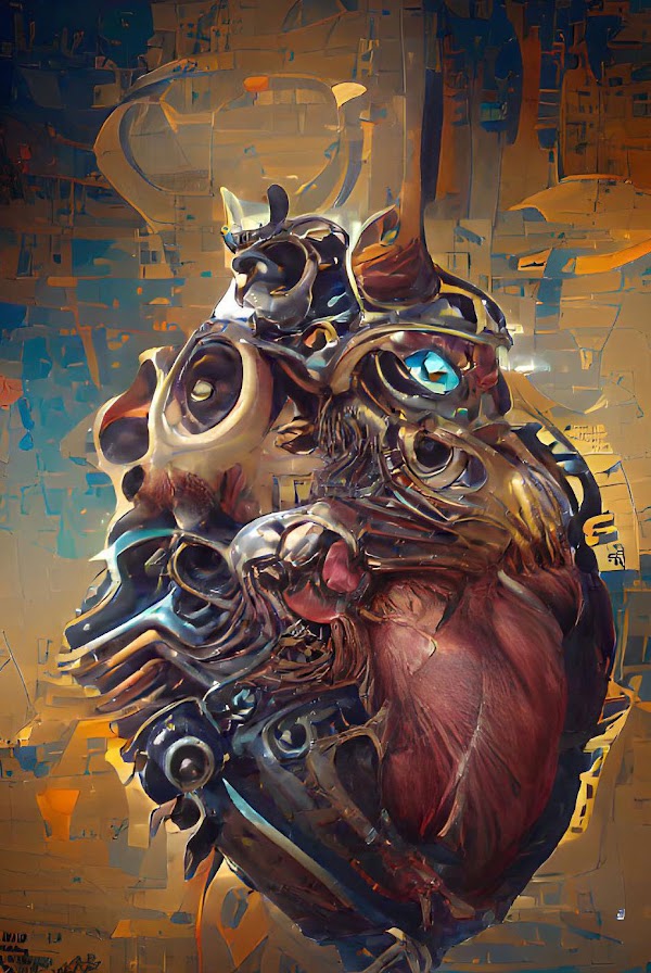 Steampunk Hearts. Check out my brand new collection on OpenSea: opensea.io/collection/ste… #digitalart #aiartists #steampunk #NFTartist #nftcollectors #nftart #NFTCommmunity #NFTMarketplace #OpenSeaNFT #OpenSeaPolygon