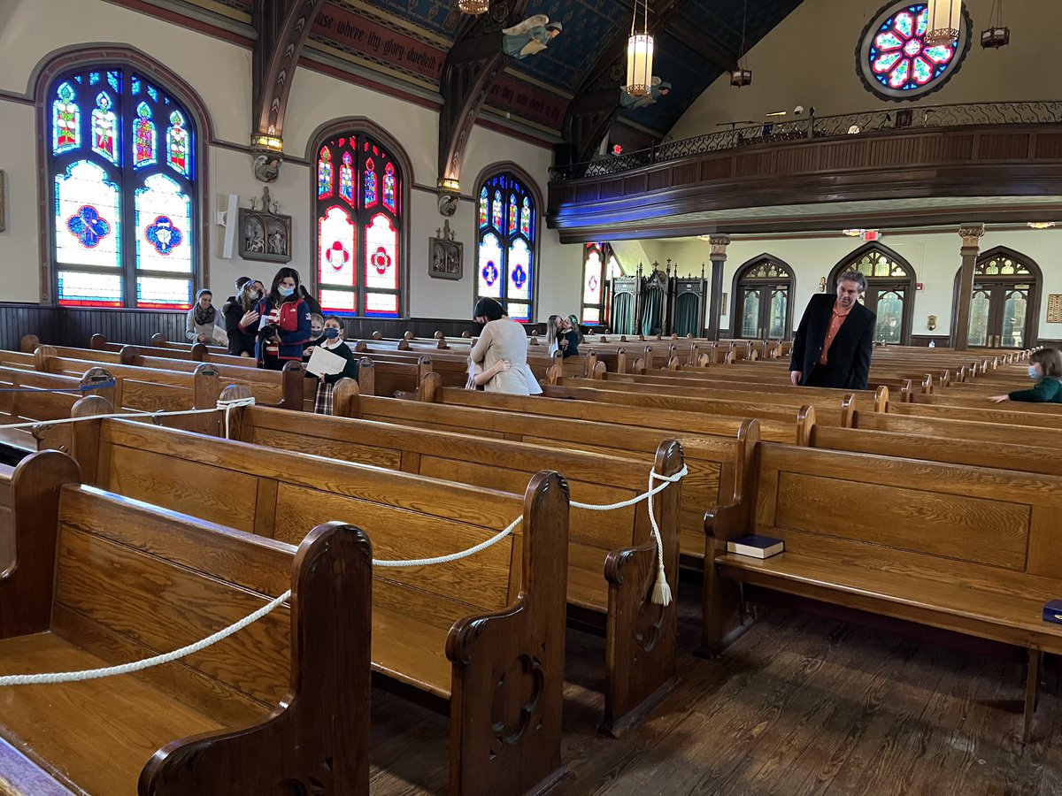 SPSprincipal's tweet photo. Congratulations to our 2nd graders @StPeterSchool who received the Sacrament of First Reconciliation!! What a beautiful day - we are so proud 😇 @TrentonDiocese https://t.co/ekaQeoXWMK