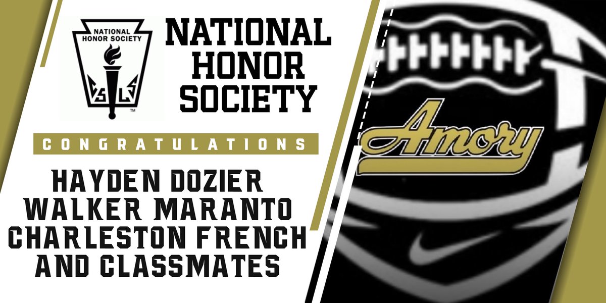 Amory Football (@amoryfb) on Twitter photo Congratulations, we are proud of you! #nationalhonorsociety <a href="/CharlestonFren9/">Charleston French</a> <a href="/HaydenDozier78/">Hayden Dozier</a> <a href="/MarantoWalker/">Walker Maranto</a> Congratulations, we are proud of you! #nationalhonorsociety <a href="/CharlestonFren9/">Charleston French</a> <a href="/HaydenDozier78/">Hayden Dozier</a> <a href="/MarantoWalker/">Walker Maranto</a>