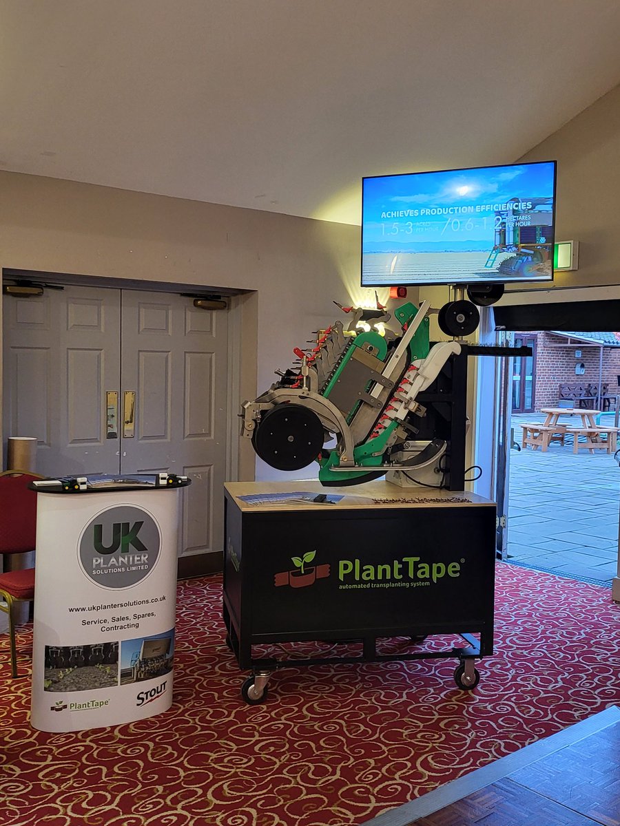 UkPlanter's tweet photo. @planttape stand set up for @Britishleeks agronomy day tomorrow. https://t.co/44R9VYzCiu