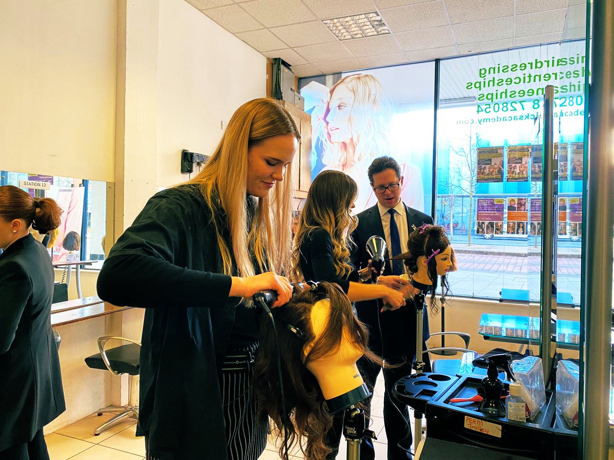 alexburghart's tweet photo. Brilliant visit to Falltricks Hairdressing Academy in Romford - superb scissor skills, ace apprenticeships, terrific training, an amazing team.
Thanks for supporting National Apprenticeships Week
#naw2022 @hairfed @fedseducation #hairFED #MHFed @educationgovuk @AndrewRosindell https://t.co/BWnsjOQiFJ