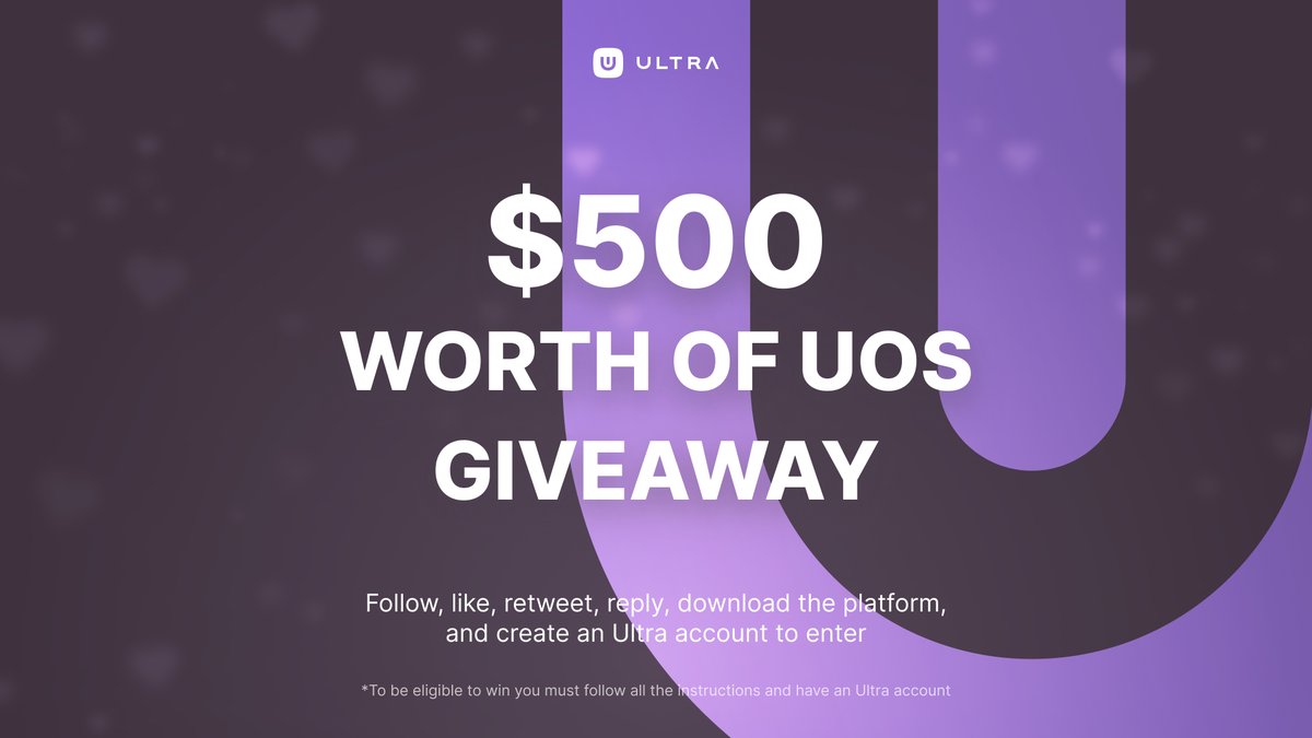 Ultra_io's tweet image. We're sharing the 💜 this Valentine’s day with a special giveaway!

For the chance to be 1 of 5 winners:
✅ Follow @ultra_io and @ultra_platform
♥ Like + RT
✍ Tell us what you love the most about Ultra
💻 Download &amp;amp; create an account: bit.ly/335nLkO

Ends 15/02, GLHF!