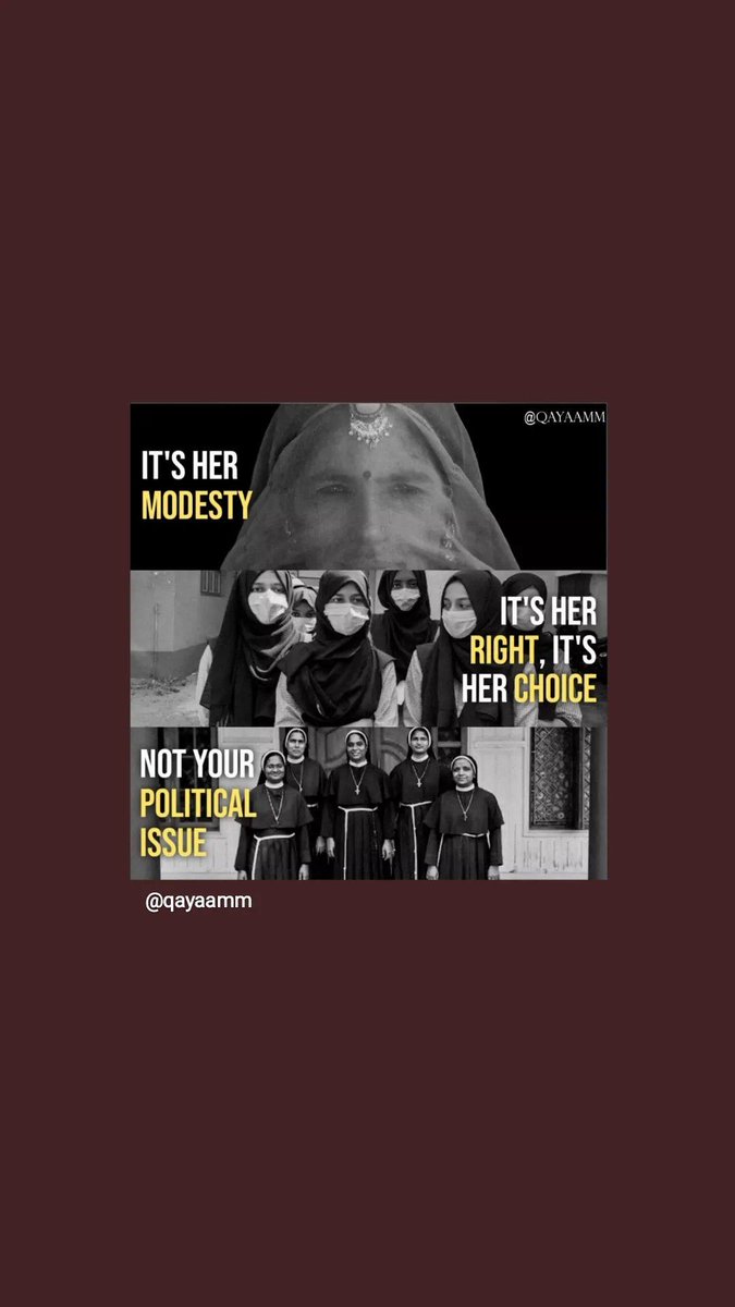 zaina019's tweet photo. #HijabRow #HijabIsFundamentalRight #Hijab #HijabIsIndividualRight #HijabisOurRight https://t.co/5wFoWZrj7k