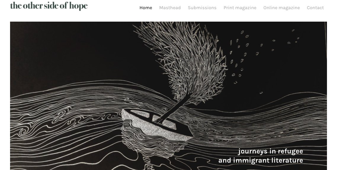TheLitPlatform's tweet photo. “I wanted the magazine to be a statement”. Absolute honour to speak to Alexandros Plasatis, author and publisher of @OtherSideofHope this afternoon, about migrations of language, the language of migration and Junot Diaz. More coming soon in The Lit Issue 4... https://t.co/4yhKKROULy