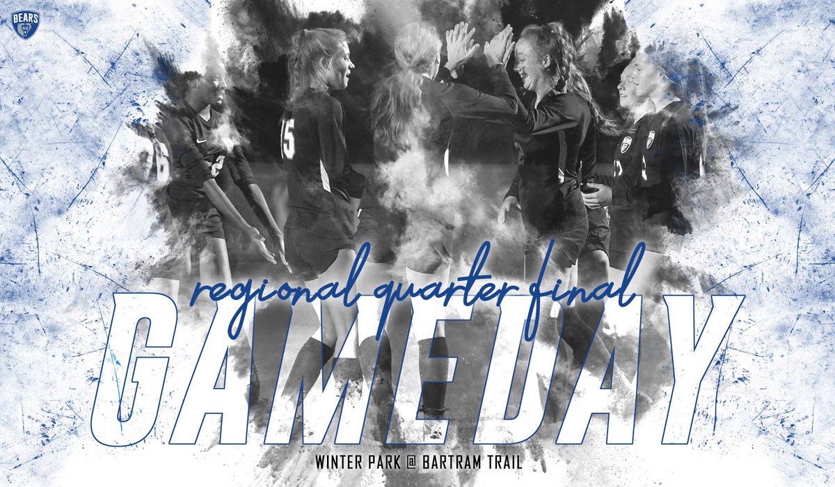 Bartram Trail Athletics π» (@bt_athletics) on Twitter photo G A M E D A Y
β½οΈ <a href="/BTHS_GSoccer/">BTHS GIRLS SOCCER</a>
π Regional Quarterfinal
π Winter Park
π 7:00
π <a href="/BartramTrail/">Bartram Trail Bears</a>
#GoBearsπ» G A M E D A Y
β½οΈ <a href="/BTHS_GSoccer/">BTHS GIRLS SOCCER</a>
π Regional Quarterfinal
π Winter Park
π 7:00
π <a href="/BartramTrail/">Bartram Trail Bears</a>
#GoBearsπ»