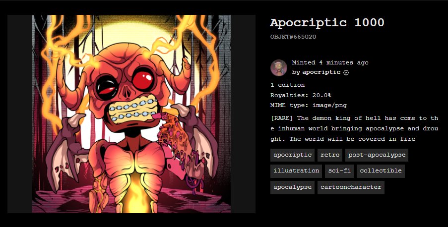 [RARE] The demon king of hell has come to the inhuman world bringing apocalypse and drought. The world will be covered in fire

Who has got him? Show yourself 🔥🔥