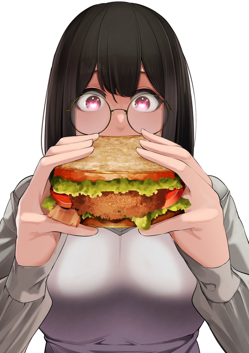 「037「Sandwich」 」|新芽(Shinme)のイラスト