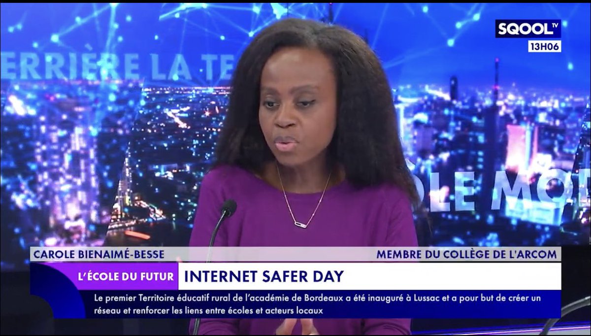 Carole Bienaimé Besse (@carolebienaime) on Twitter photo #InternetSansCrainte
#SaferInternetDay
Sur le plateau de <a href="/marjoriepaillon/">Marjorie Paillon</a> #Sqooltv avec <a href="/AxelleDesaint/">Axelle Desaint</a> pour parler de parentalité numérique, de la protection des mineurs sur internet et du rôle de l’<a href="/Arcom_fr/">Arcom</a> #controleparental #enfantsinfluenceurs jeprotegemonenfant.gouv.fr 🚸🔞 #InternetSansCrainte
#SaferInternetDay
Sur le plateau de <a href="/marjoriepaillon/">Marjorie Paillon</a> #Sqooltv avec <a href="/AxelleDesaint/">Axelle Desaint</a> pour parler de parentalité numérique, de la protection des mineurs sur internet et du rôle de l’<a href="/Arcom_fr/">Arcom</a> #controleparental #enfantsinfluenceurs jeprotegemonenfant.gouv.fr 🚸🔞