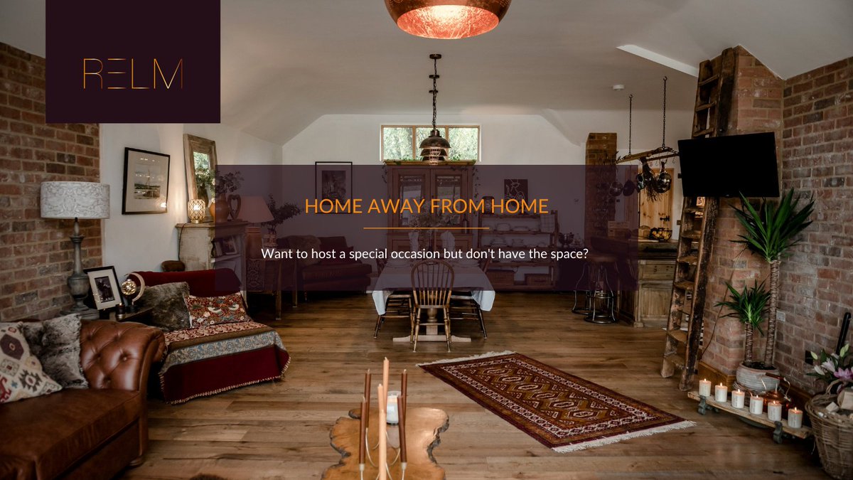 Let the Annex be your #HomeAwayFromHome for your next special occasion...

bookings@relmvenues.com

#MagicalMoments #IntimateEvents #PrivateDinners #LuxuryLocation #Suffolk #DryHire #HostAtRelm #SpecialOccasion