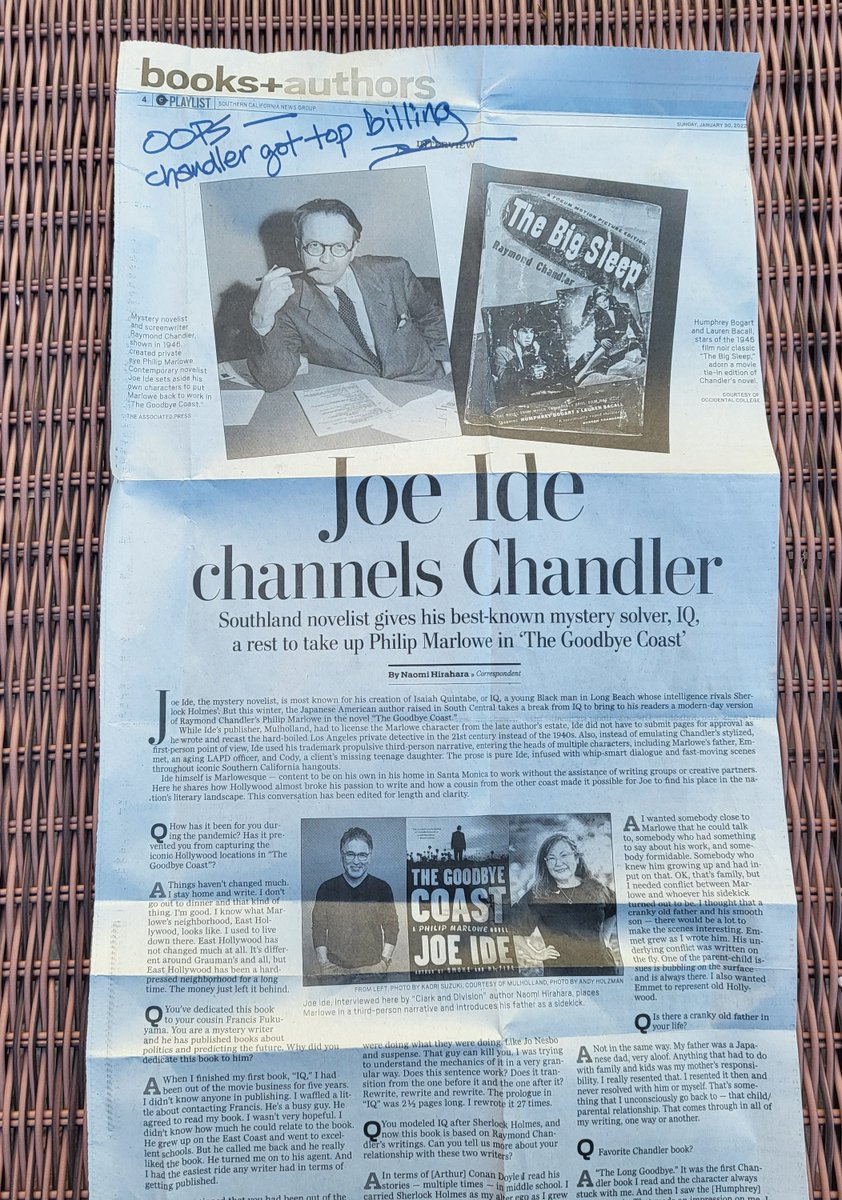 Joe Ide (@joeidetweets) on Twitter photo 