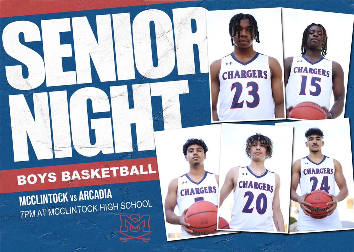 Tonight we recognize and celebrate our 5 seniors. Game time is 7 PM #RockTheDoc #SeniorNight
