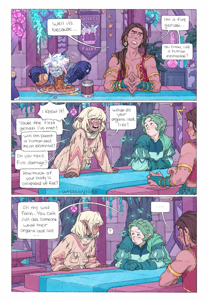 Here is a little comic I did forever ago about an actual mean girls moment we had in dnd!