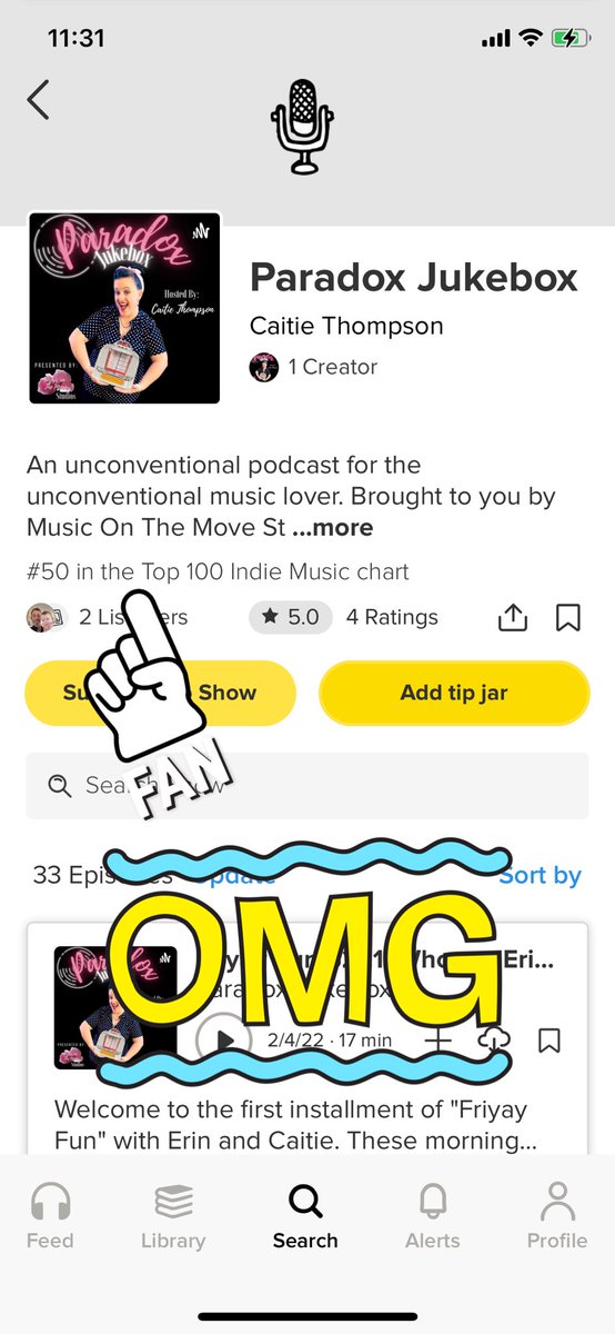 Biggest #thankyou to <a href="/GoodpodsHQ/">Goodpods</a> for adding us to their #top100musicchart lineup! We have already moved from #72 to #50 in such a short time! #blessed #honored #helpingindieartists #sharemusic