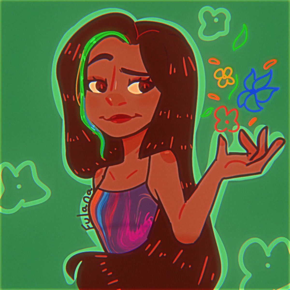 NoPuth's tweet photo. Holooo ¿Cómo andan amigos? Espero que estén bien, hice un dibujo de Isabela Madrigal, espero que les guste 🍒✨ 
P.D: Podrían darme un consejo para dibujar mejor las manos? Lo agradecería ^^ 🍒💕 #isabelamadrigal #encantofanart #encanto #dibujodigital #dibujo https://t.co/cI7UBY2SC5