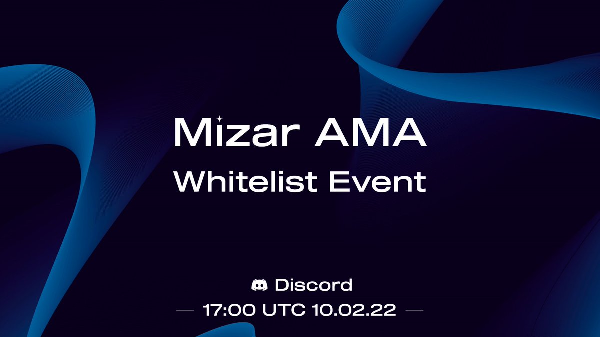 Mizar_com's tweet photo. 👨‍🚀Dear Mizarnauts👩‍🚀

We are holding a special #AMA with our CMO @bottomisin where you can get on an exclusive whitelist! 

1️⃣ Follow us
2️⃣ Like &amp; Retweet
3️⃣ Be there during the AMA!

⏰17:00 UTC 10.02.22
https://t.co/PGGoikEWqQ
#Mizar https://t.co/8ySu7j9EU0