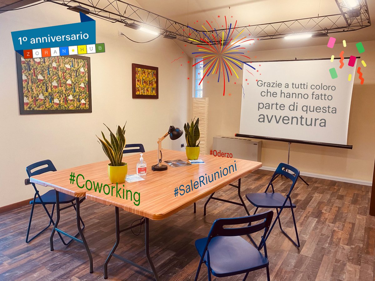 HubZoran's tweet photo. Grazie a tutti coloro che hanno reso possibile questa realtà. Diamo il benvenuto a coloro che hanno già apprezzato i vantaggi della nostra sede e a tutti i nuovi arrivati, vieni a conoscerci. #zoranhub #coworking #1ºanniversario♥️ #oderzo #treviso https://t.co/3WmuH4sTv1