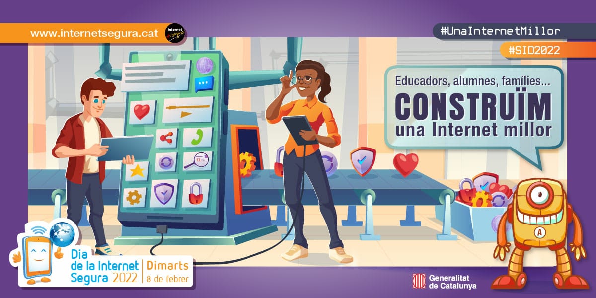 Famílies! 👩‍👩‍👧

Avui celebrem el Dia de la Internet Segura! 🎇

Per la fita us compartim el relat 'El meu ordinador no és una joguina'.📖

Estem segurs que llegint-lo plegats tots n'aprendrem alguna cosa!😉

internetsegura.cat/relat-ordinado…

#SID2022 #UnaInternetMillor @internetambseny