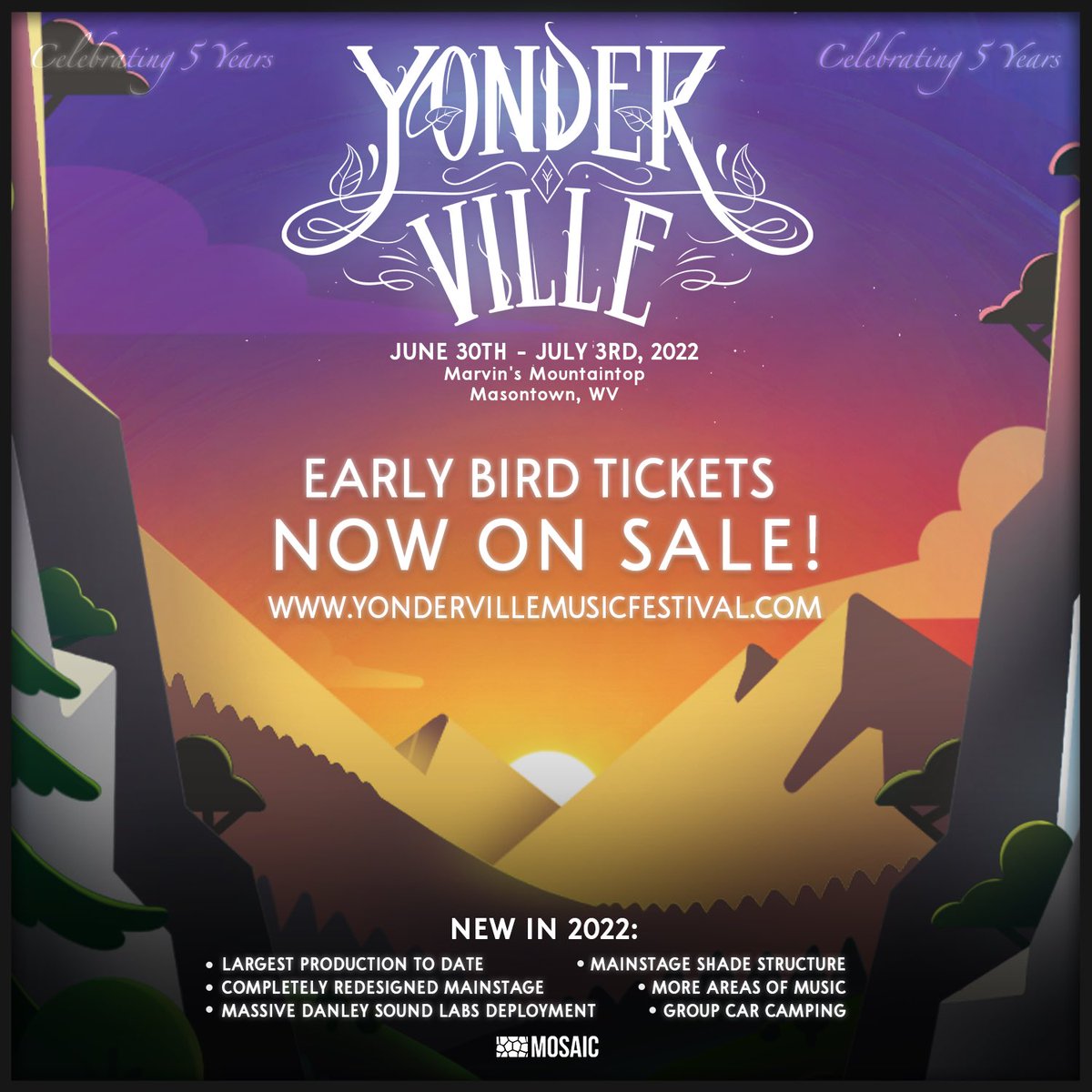 Surprise!
We’re taking a BIG role in Yonderville this year and we can’t wait to celebrate on the mountain with you! 🖤🔊