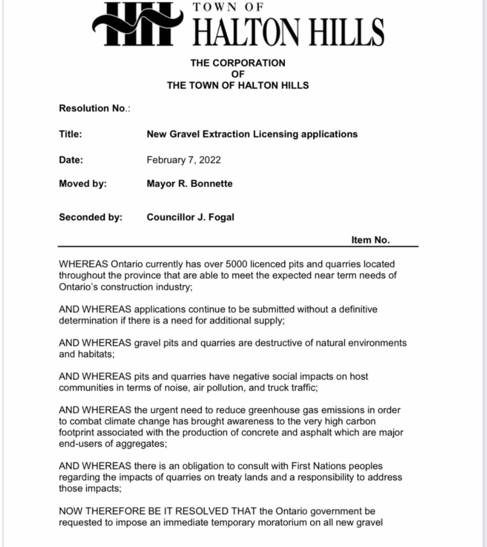 janetturpinmyer's tweet photo. Thank you @RickBonnette1 @JanieFF and bold Halton Hills council for seeing through #OSSGA bafflegab and taking a stand to stop more habitats from being blasted to smithereens! @MariannMeedWard @rorynisan When will Burlington do the same for Mt. Nemo? @RGMC_Ontario #DAMNcampaign https://t.co/XKd52OM7Rs