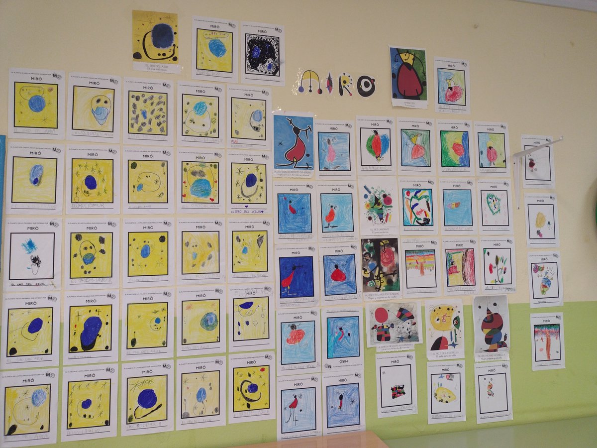 PequesdelV's tweet photo. Conocemos algunas de las obras de #Miro dentro del #PlanetadelaM
Y después... hacemos nuestra propia interpretación.
Todo en el blog: https://t.co/sSMxjP43NX
#abp #arteinfantil #claustrovirtual #equipovelázquez #laescuelaquenosgusta #creatividad https://t.co/VIoJnm76Xp