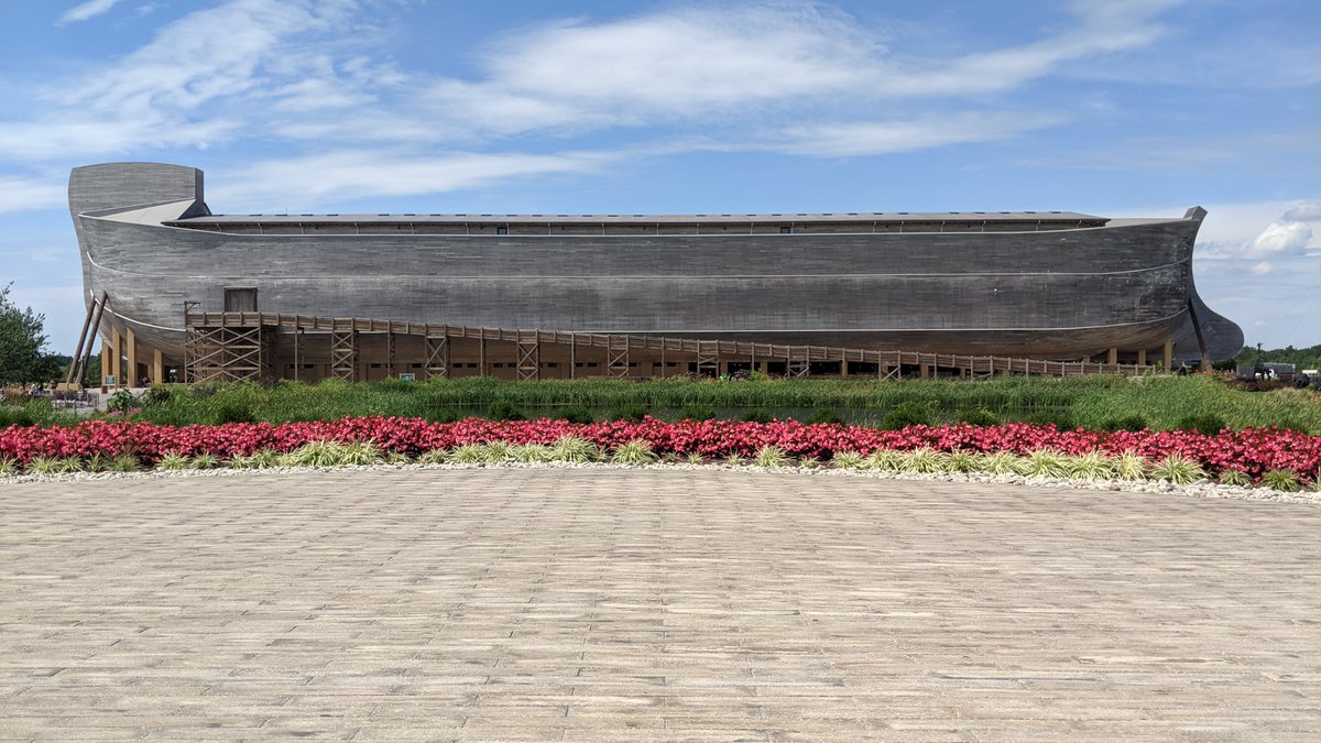 WhoaWhataView's tweet photo. 2022 is the year to visit the Ark Encounter: FREE admission for kids 10 and under! A life-sized Noah's Ark in Kentucky. It's the coolest! https://t.co/fkGGjUsvbt