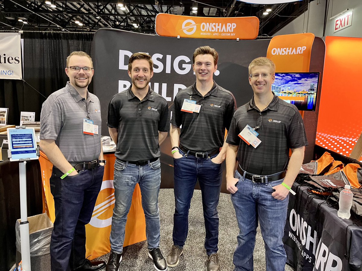Onsharp's tweet photo. We’re Here at the 2022 NAHB International Builders Show in Orlando, FL, and are excited to meet all of you! Visit us at booth #S602 or visit https://t.co/50k5XpGpDC to sign up for our daily giveaways (drawings held at 3PM each day) #ibs2022 https://t.co/0Wk12NIC7W