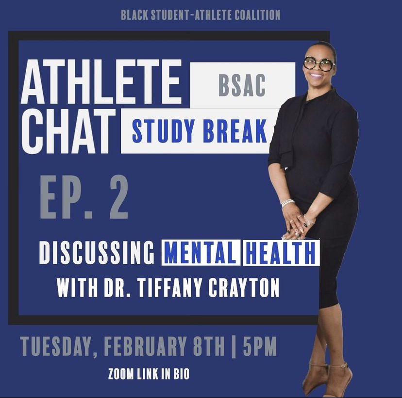 Athlete Chat: Episode 2! MENTAL HEALTH

Diminishing the “superhuman” stereotype surrounding Black Athletes with Dr. Tiffany Crayton.

All attendees will be raffled off for GU merch at the end! 

TODAY‼️‼️ Tuesday, February 8th | 5pm | Zoom Link in Bio!