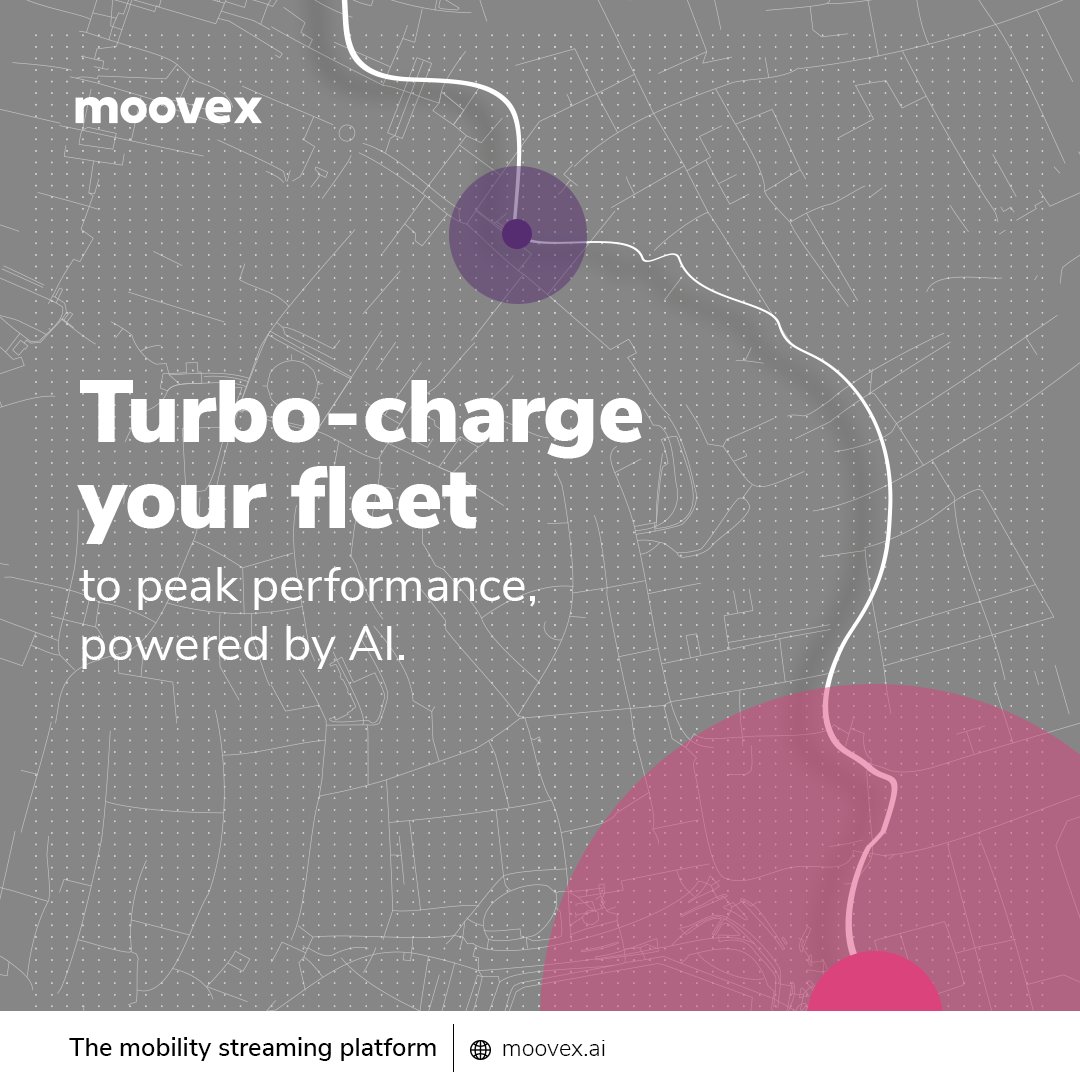 Moovex_ai's tweet image. 𝗧𝘂𝗿𝗯𝗼 𝗰𝗵𝗮𝗿𝗴𝗲 𝘆𝗼𝘂𝗿 𝗳𝗹𝗲𝗲𝘁! 🚀 
We can streamline and optimize any scenario to drive your fleet to peak performance.📈 
Find out more. ⤵️ 
🖥 moovex.ai
#Moovex #StreamYourFleet