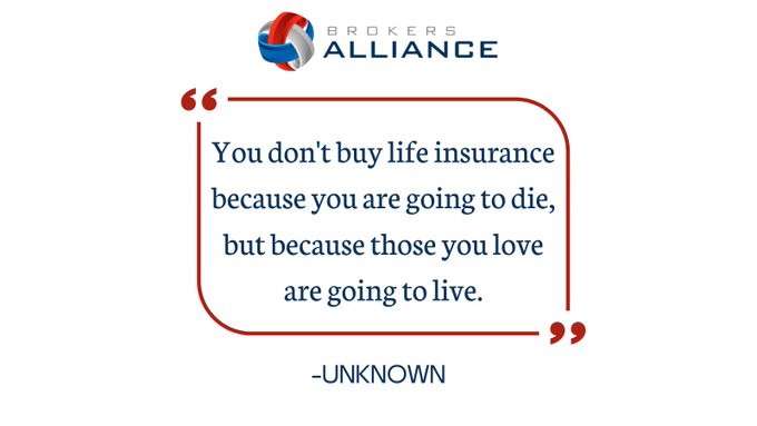 Let Brokers Alliance help you meet all your clients' needs for their loved ones . 🤝🏼💗 O....