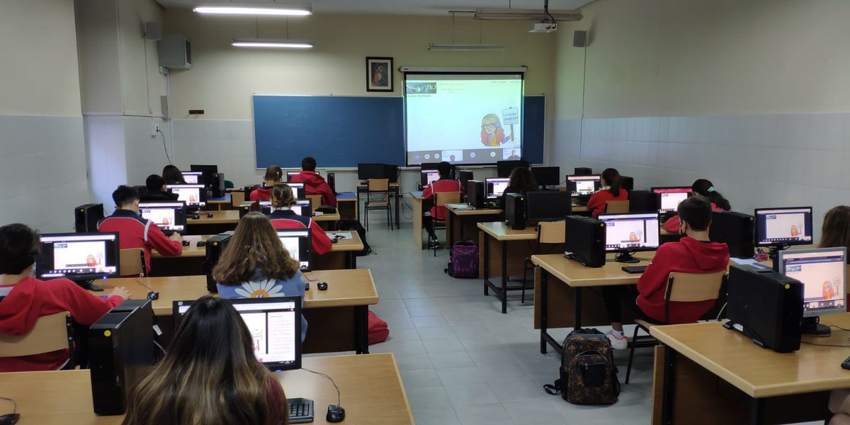 csjva's tweet photo. Hoy es el #DiaDeInternetSegura y nuestro alumnado de 4º, 5º de Primaria y 4º de ESO participa en sesiones para hacer un buen uso de las nuevas tecnologías. 

¡Muchas gracias, @VALLA_TIC @TICABurgos!

#SIDCYL2022 #Transforma23 https://t.co/j5AtGK68wZ