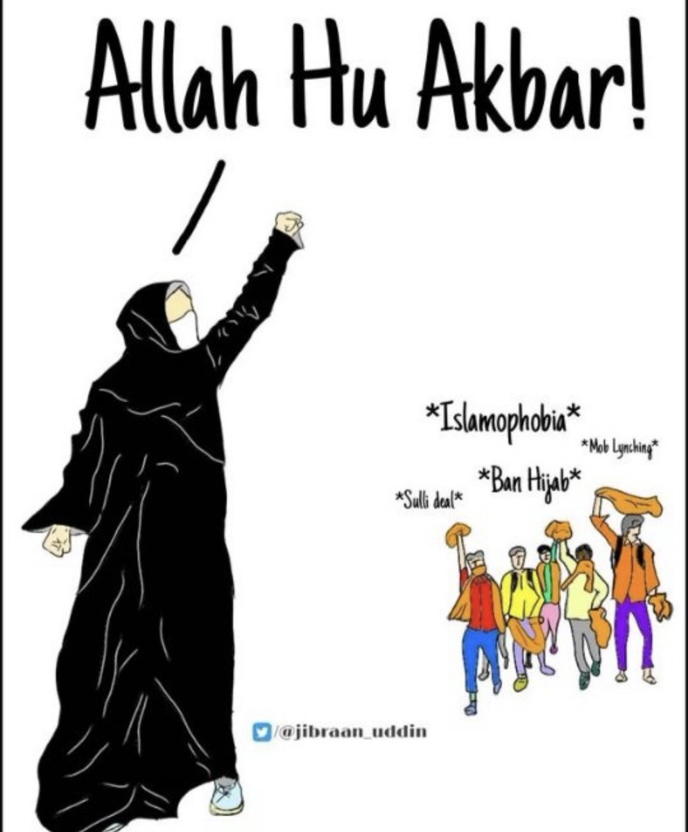 Me_msiuddin's tweet photo. #AllahuAkbar 
A Monk can become a CM and still
wear his religious saffron attire. A
Sikh brother can join Indian Police,
Indian Army or even become a PM
by wearing his turban. But Muslim
girls wearing hijab to colleges, out of
choice, is a problem!! why? 
#Hijab #HijabisOurRight https://t.co/D7DntF5IwY