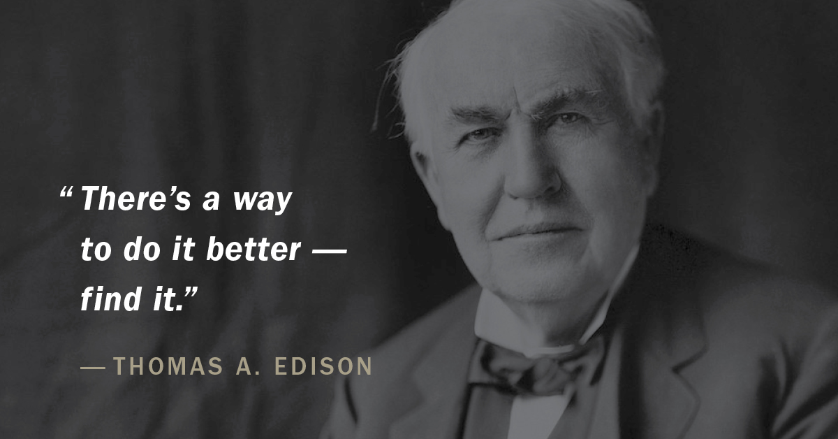 6pmarketing's tweet photo. Legendary inventor and entrepreneur Thomas Edison had the boldness to conceive an idea and pursue it to fruition. That’s how we left candles behind and pushed into a new age.
#MarketingQuotes #MarketingAgency #MBBusiness https://t.co/rMJzSCHhrr