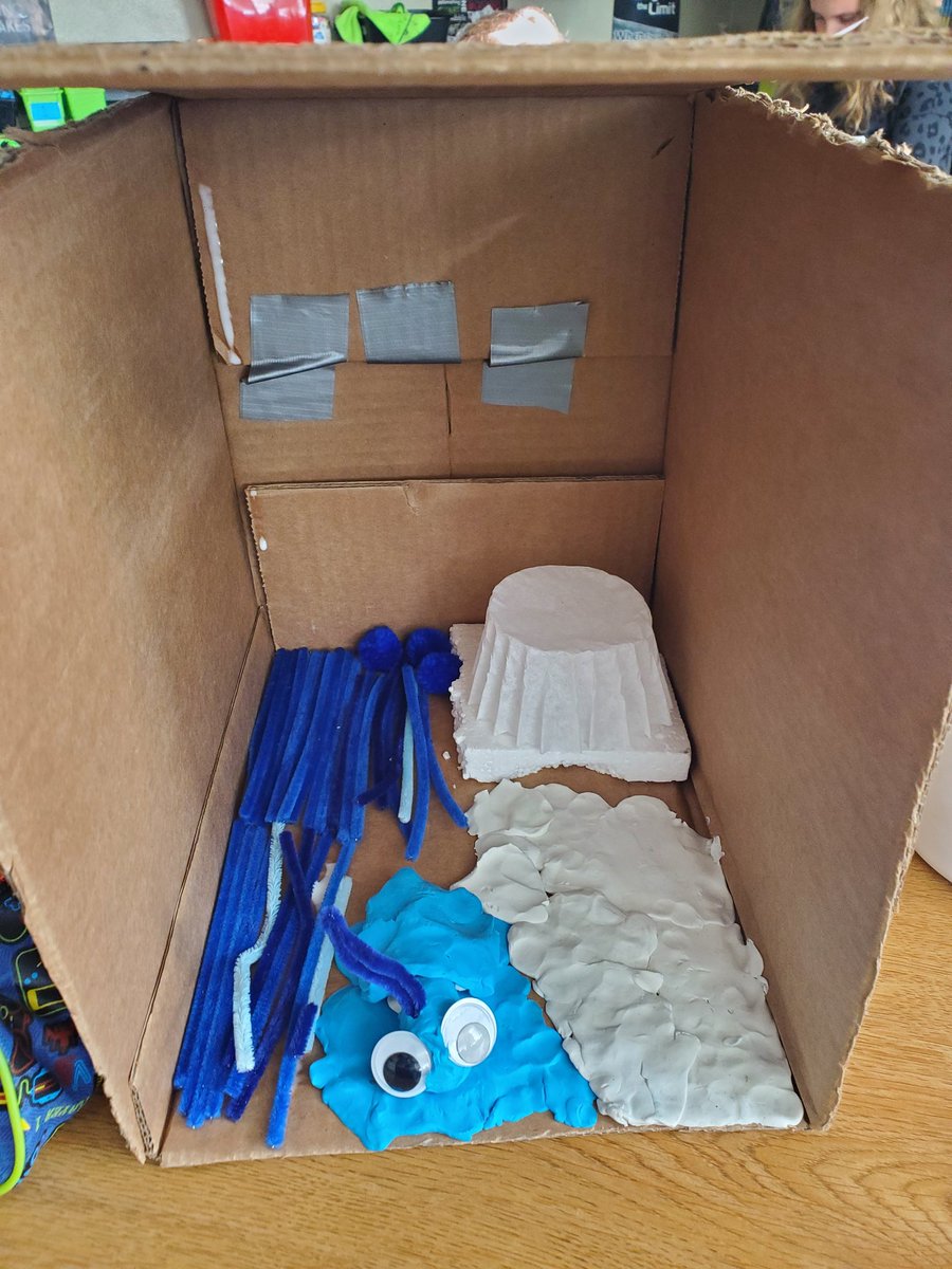 Holli_Sears's tweet photo. Endangered Species PBL Unit is in full swing in Ms. Kew's and Mrs. Lee's 4th grade classes @NSDCentral! Students are asking good questions about their driving question and showing what they know about animal habitats with a model. Awesome examples of integrating STEAM &amp; PBL! https://t.co/mtNyLTz41k