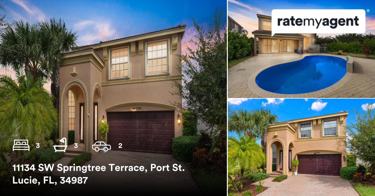 Alex_listings's tweet photo. 3 🛏 3 🛀 2 🚘
📍 11134 SW Springtree Terrace, Port St. Lucie, FL, 34987

My latest sale on #ratemyagent
https://t.co/bRyvGBe9xD https://t.co/z8Ayn9ZkuA