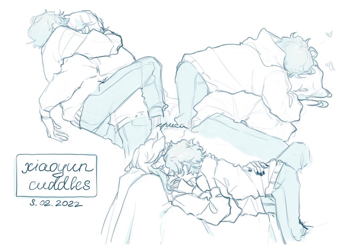 cryberryhuh's tweet photo. mercilessly exploiting cuddle references to draw #xiaoyun while my last days of freedom it's been nice knowing yall— https://t.co/0pIdogVhXL
