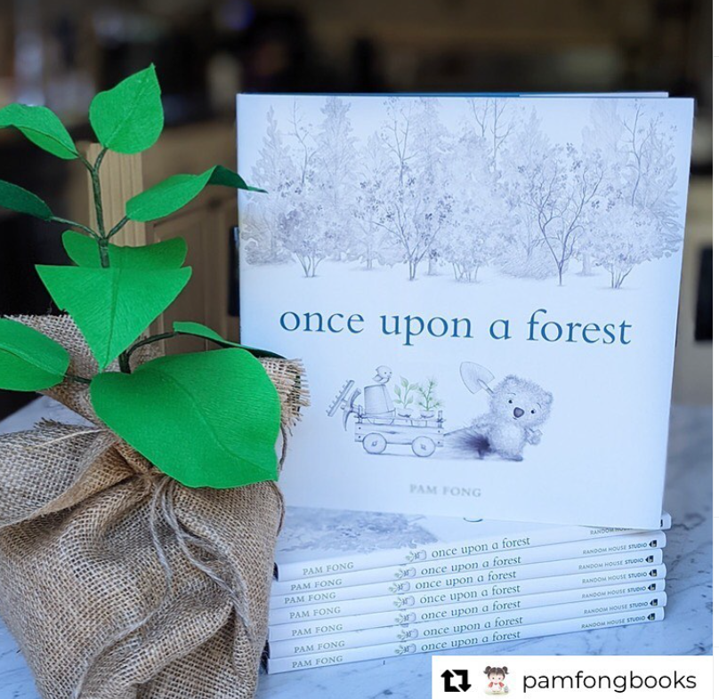 🌱 happy happy happy pub day to ONCE UPON A FOREST by Pam Fong🌱 this wordless treasure about tending to the natural world is beautiful &amp; inspiring 🌱 out today!!! 

repped by <a href="/abigailcrfrank/">Abigail Frank</a> &amp; published by <a href="/randomhousekids/">Random House Children's Books</a> &amp; available here: bit.ly/3uyfoK6