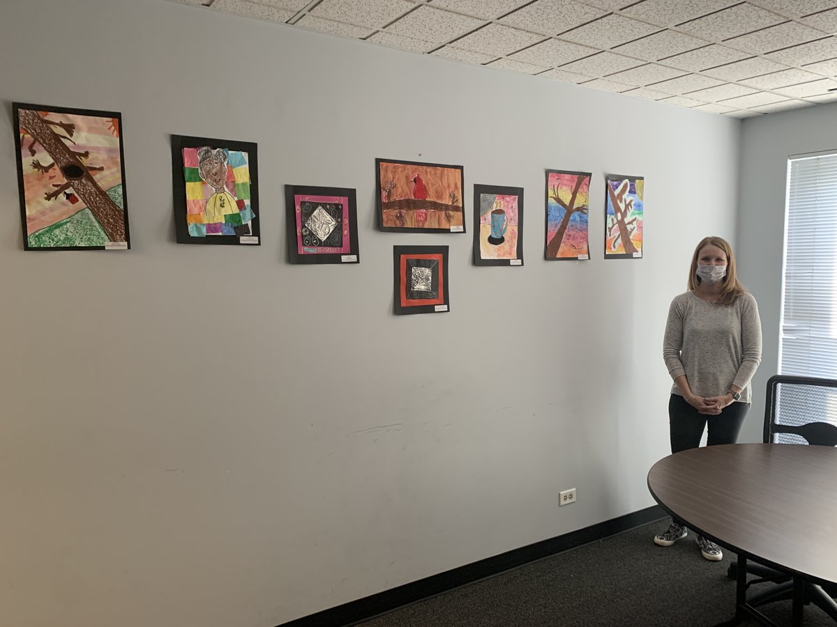 I'm so excited to share that students <a href="/D45Stevenson/">Stevenson School</a> and <a href="/D45YorkCenter/">York Center School</a> have artwork on display at State Representative Terra Costa Howard's office this month in Lombard.  I'm very proud of their beautiful work and and am grateful to have the opportunity to share our artwork!